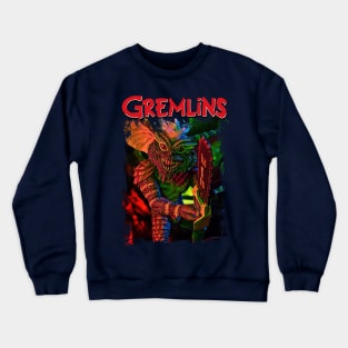 Gizmo And The Gang Iconic Characters In Gremlins Lore Crewneck Sweatshirt